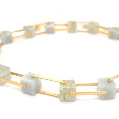 Collier: Gold 750/-, Aquamarine