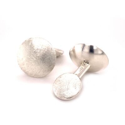 Manschettenknöpfe mit Klappmechanik: Silber 925/-
