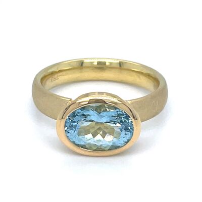 14: Gold 750/-, Aquamarin: 2540,- Euro